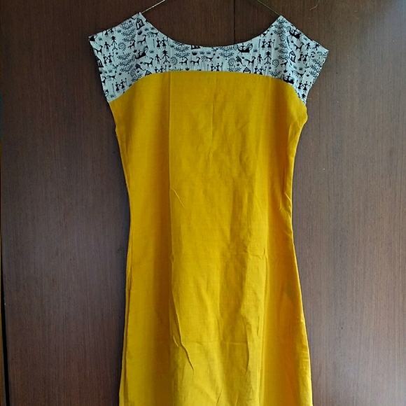 M Nalli mustard Kurta - Picture 7 of 10